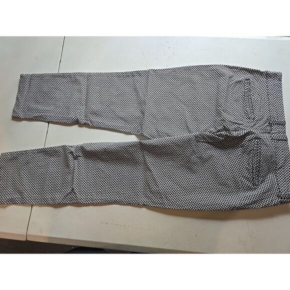 Size 10 Khakis by Gap Women's Slim City Stretch Pants Black &‎ White - Picture 7 of 8